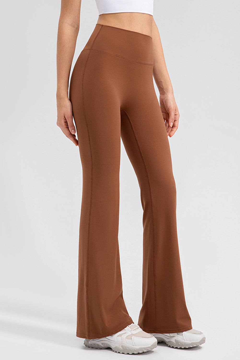 High Waist Straight Active Pants-Angel Casuals