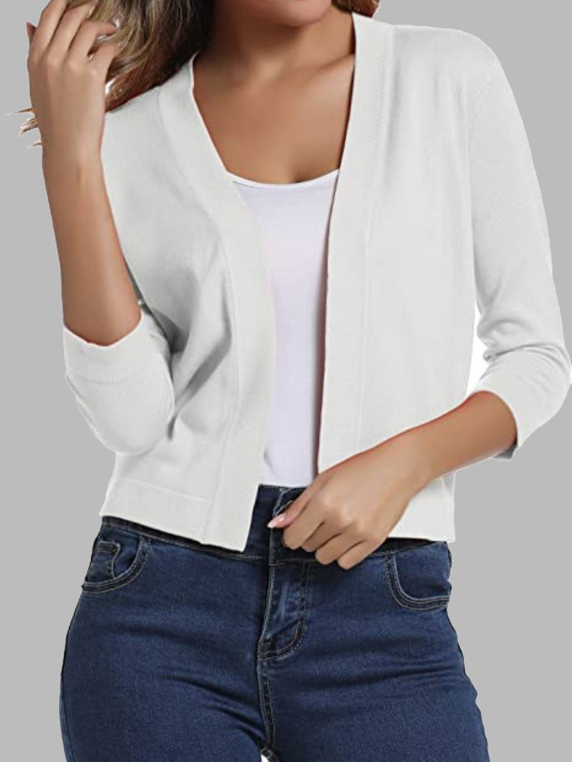Open Front Cardigan-Angel Casuals