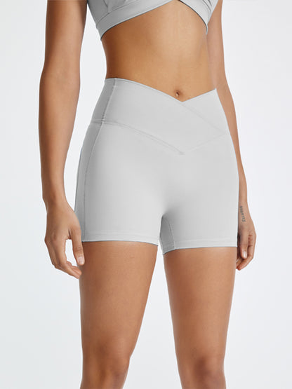 High Waist Active Shorts-Angel Casuals