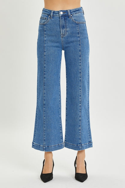 RISEN Full Size High Rise Wide Leg Jeans-Angel Casuals