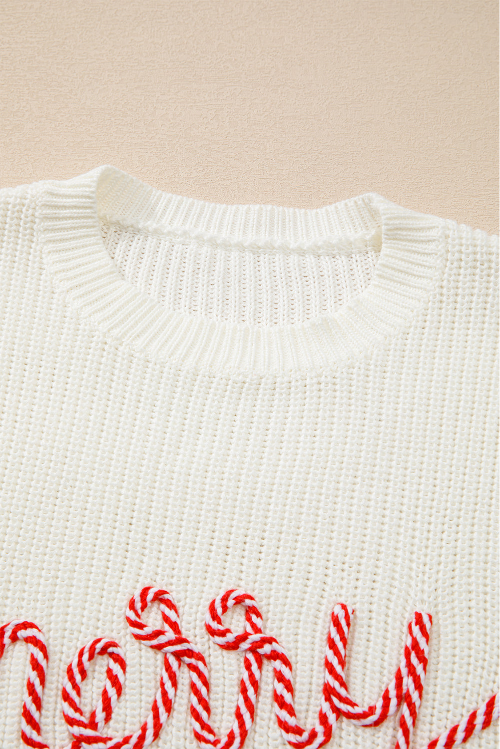 MERRY & BRIGHT Round Neck Sweater-Angel Casuals