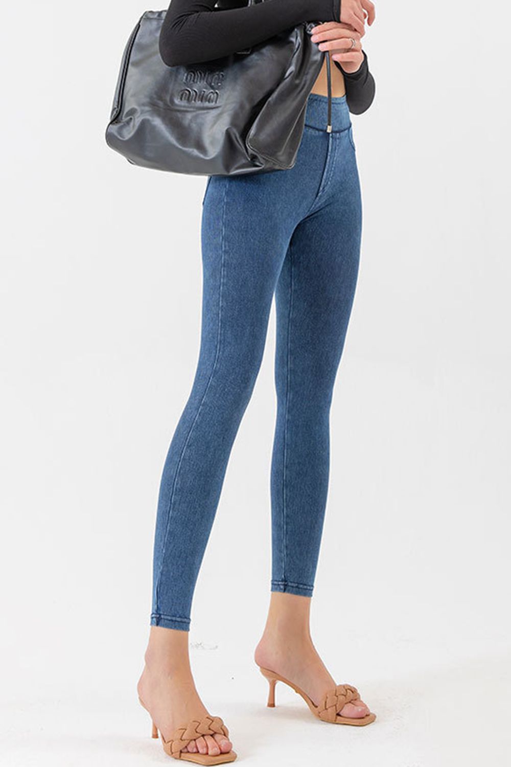 High Waist Skinny Jeans-Angel Casuals