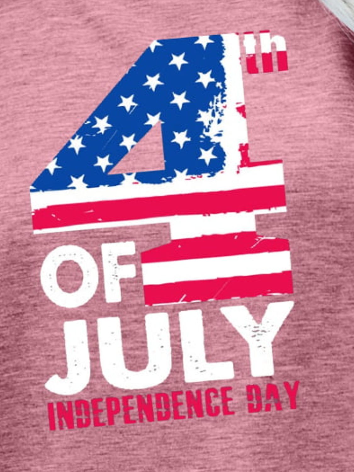 4th OF JULY INDEPENDENCE DAY Graphic Tee-Angel Casuals