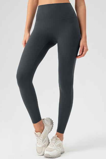 High Waist Skinny Active Pants-Angel Casuals