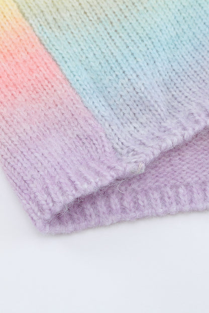Gradient Open Front Drop Shoulder Cardigan-Angel Casuals