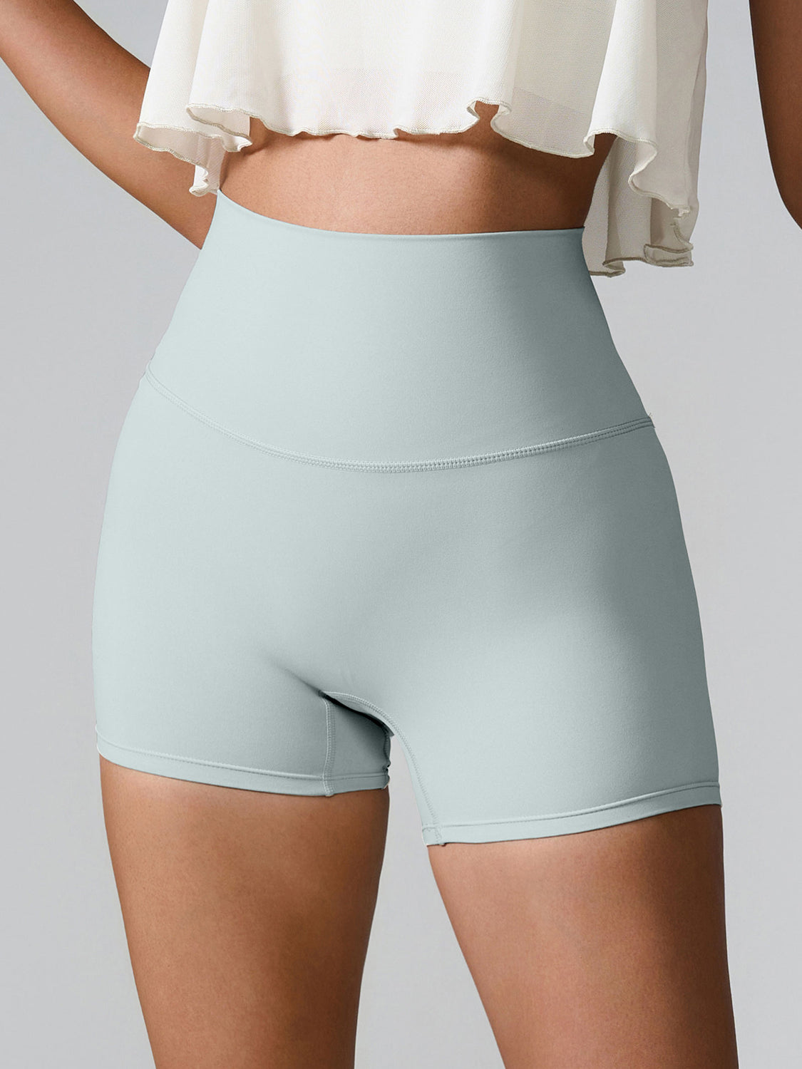 High Waist Active Shorts-Angel Casuals