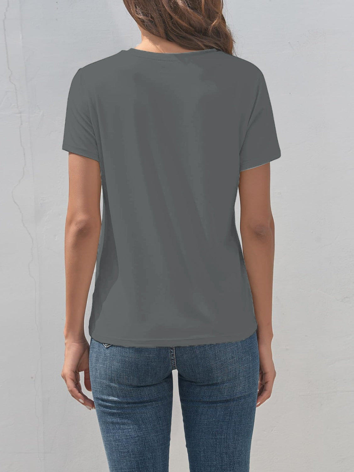 Graphic Round Neck Short Sleeve T-Shirt-Angel Casuals