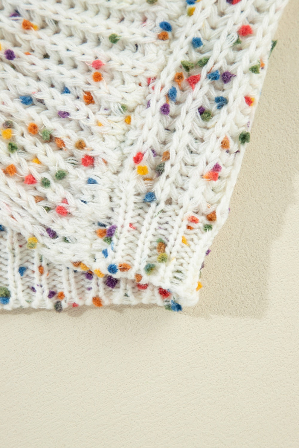 Twisted Confetti Boat Neck Sweater-Angel Casuals