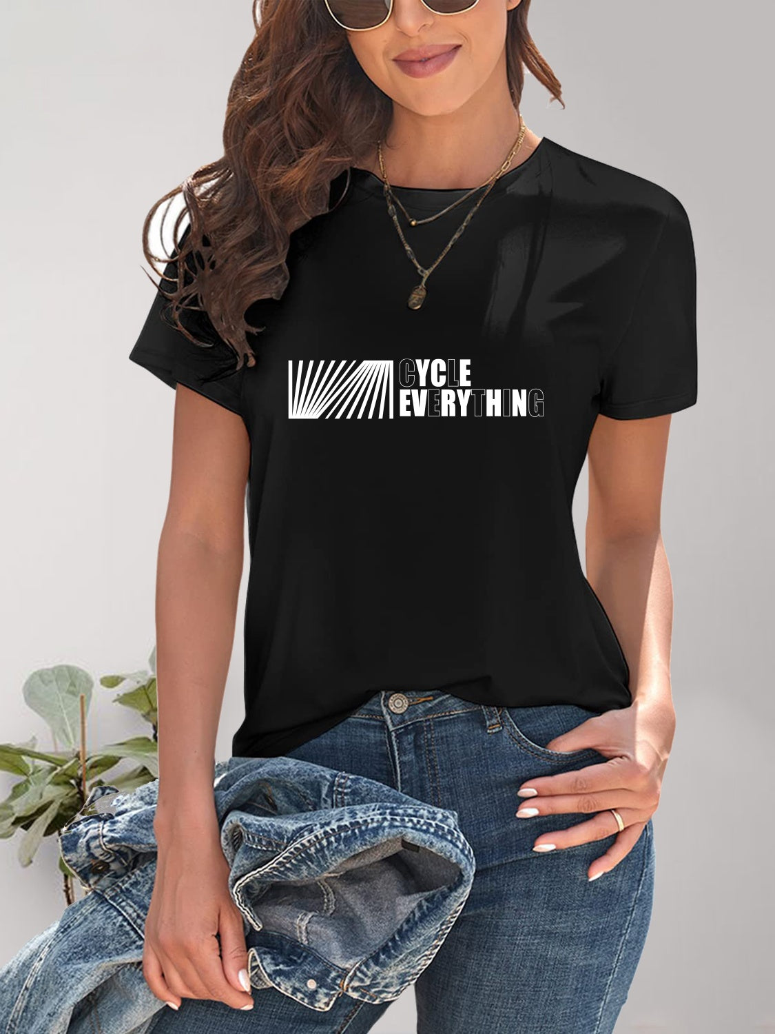 CYCLE EVERYTHING Round Neck T-Shirt-Angel Casuals