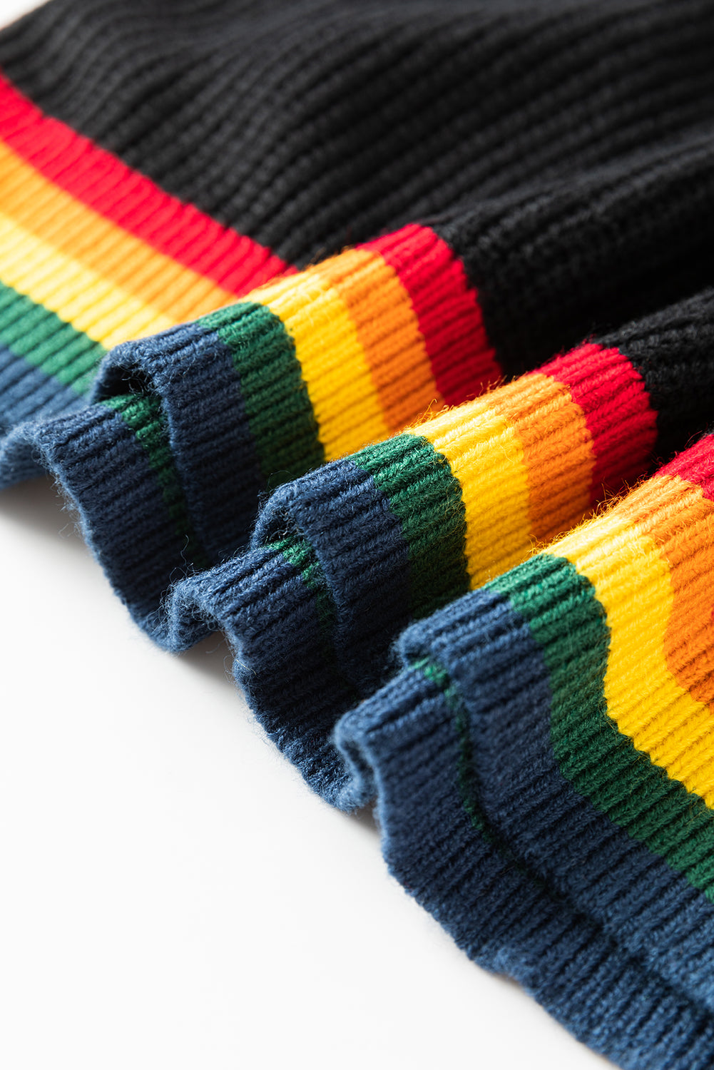 MERRY & BRIGHT Ribbed Round Neck Sweater-Angel Casuals