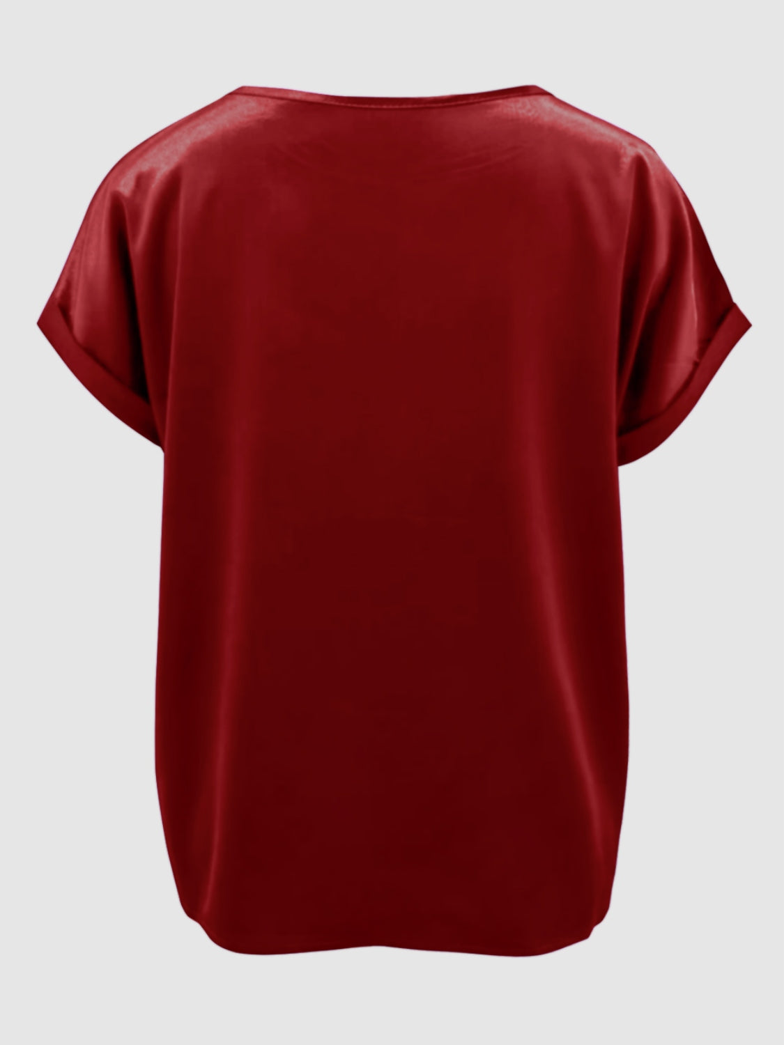 Round Neck Short Sleeve T-Shirt-Angel Casuals