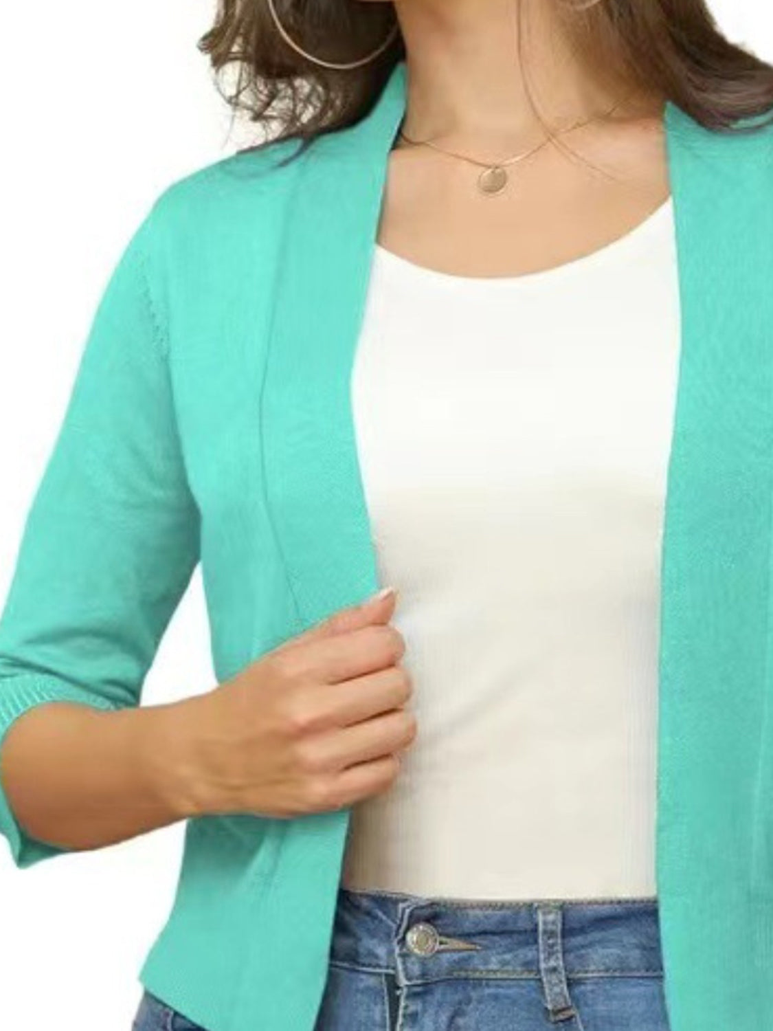 Open Front Cardigan-Angel Casuals