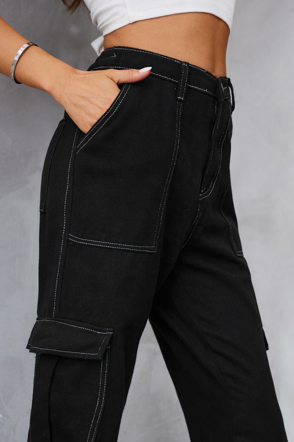 Baeful Long Straight Leg Jeans with Pockets-Angel Casuals