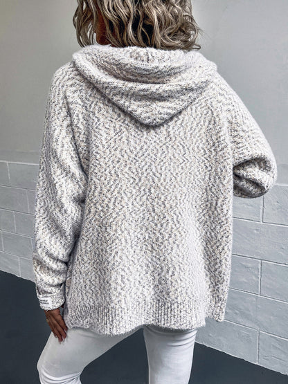 Zip-Up Hooded Sweater-Angel Casuals