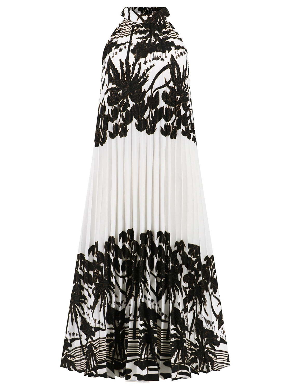 Tied Printed Sleeveless Midi Dress-Angel Casuals