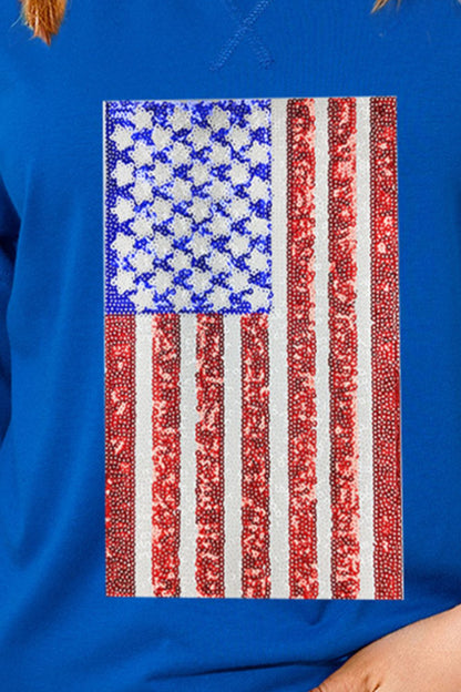 US Flag Round Neck Half Sleeve T-Shirt-Angel Casuals