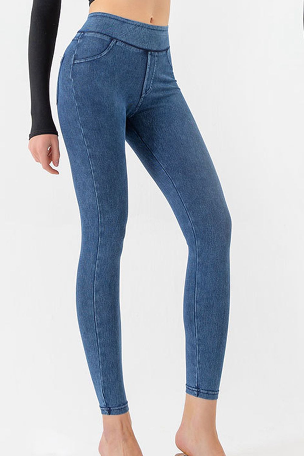 High Waist Skinny Jeans-Angel Casuals