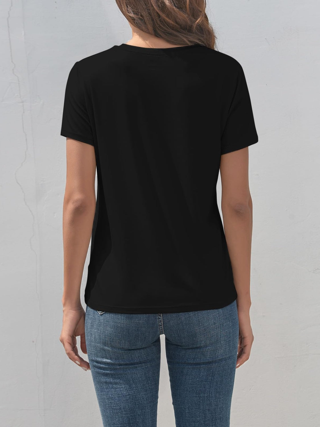 Cross Graphic Round Neck T-Shirt-Angel Casuals