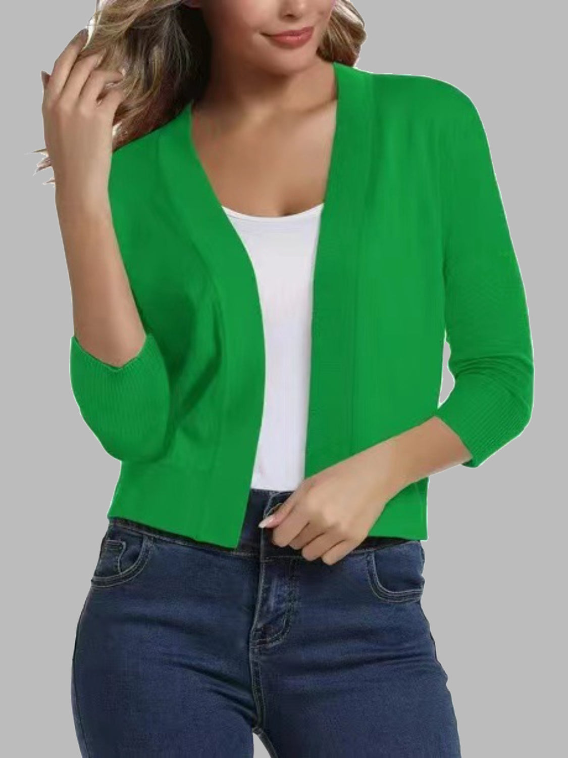 Open Front Cardigan-Angel Casuals