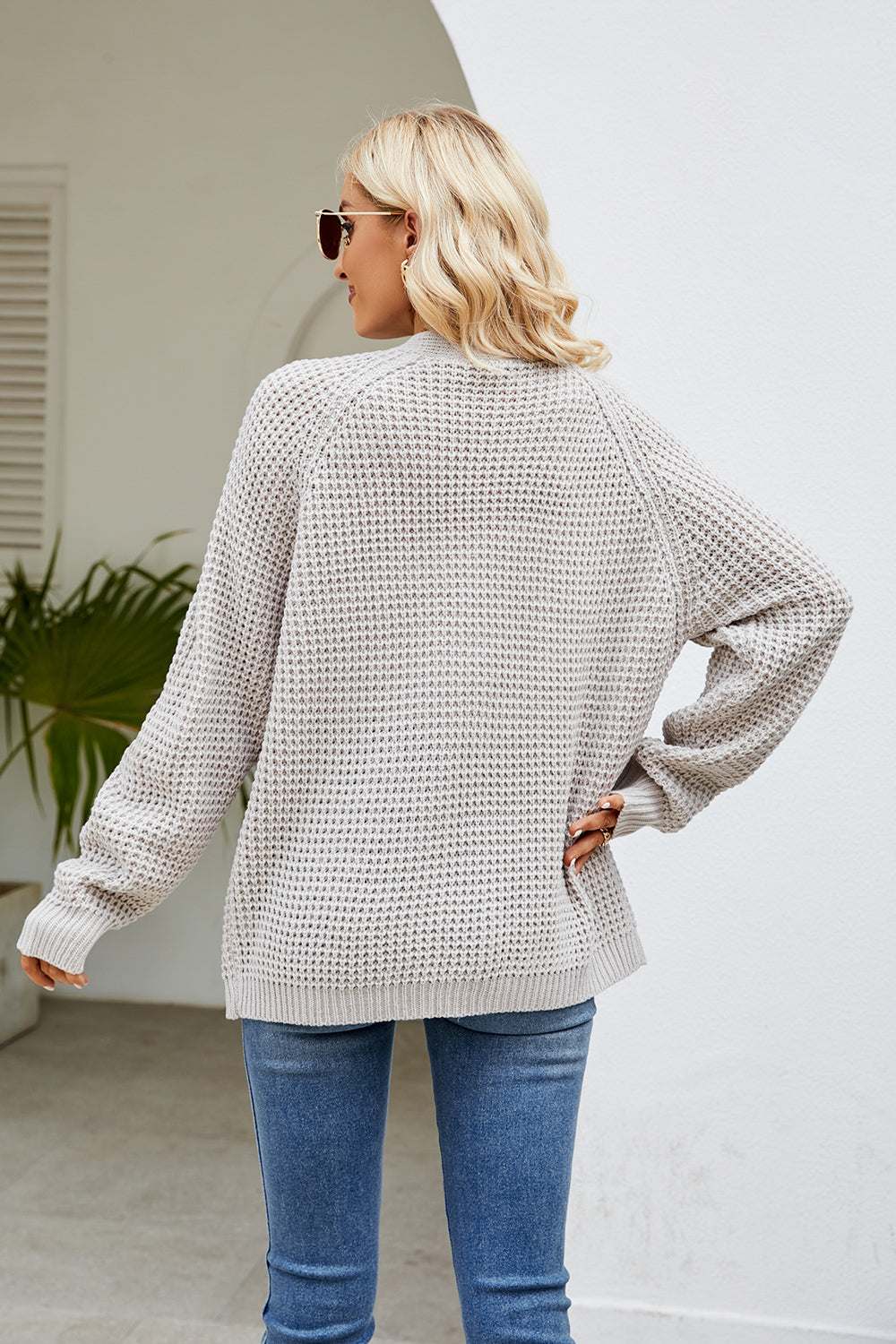 Open Front Long Sleeve Cardigan with Pockets-Angel Casuals