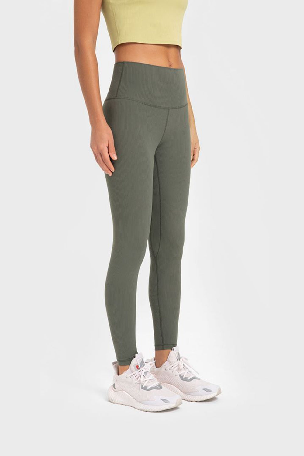 Highly Stretchy Wide Waistband Yoga Leggings-Angel Casuals