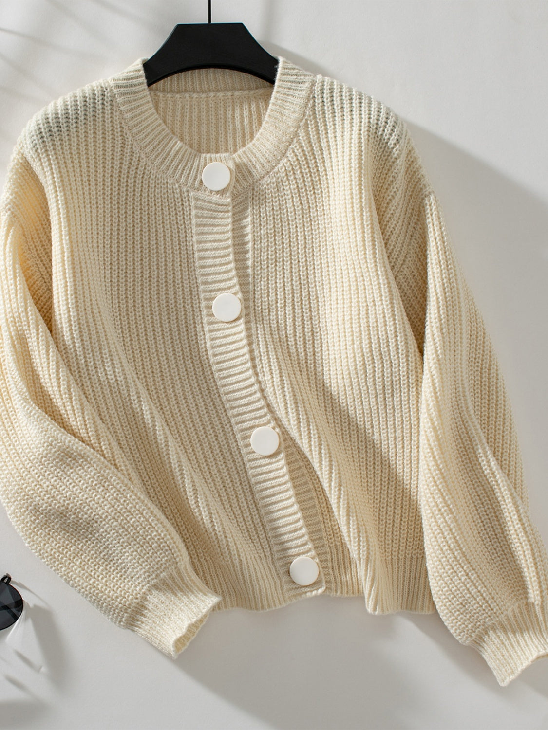 Button Down Long Sleeve Cardigan-Angel Casuals