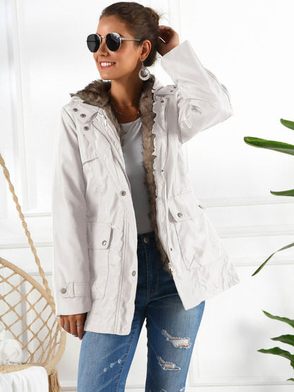 Ivy Lane Full Size Hooded Jacket with Detachable Liner (Three-Way Wear)-Angel Casuals