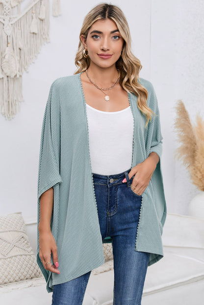 Open Front Dolman Sleeve Cardigan-Angel Casuals