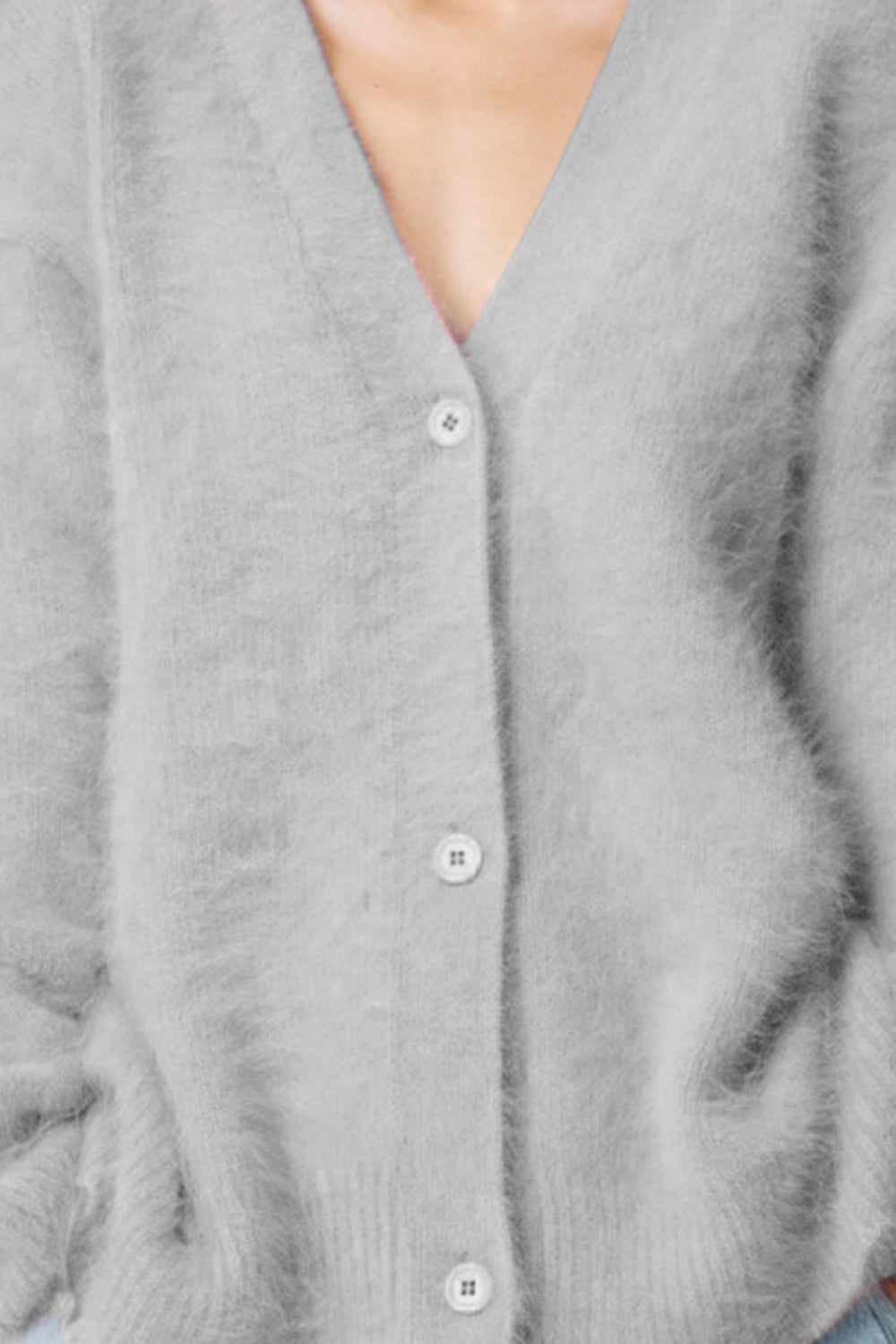 Button Up Dropped Shoulder Cardigan-Angel Casuals