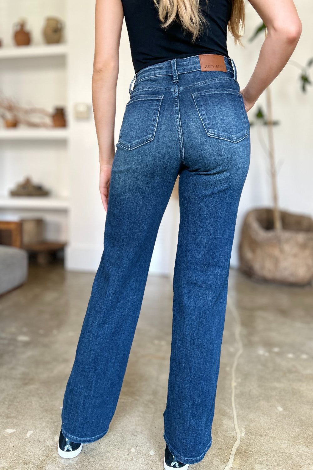 Judy Blue Full Size Tummy Control Straight Jeans-Angel Casuals