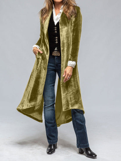 Slit Back Open Front Cardigan-Angel Casuals