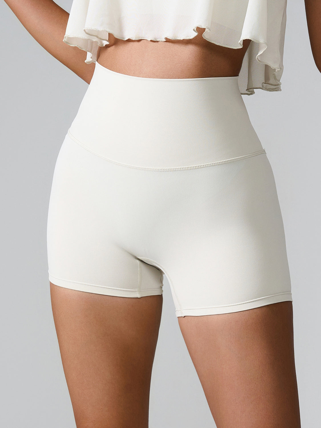 High Waist Active Shorts-Angel Casuals