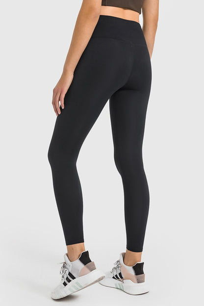 High Waist Ankle-Length Yoga Leggings-Angel Casuals