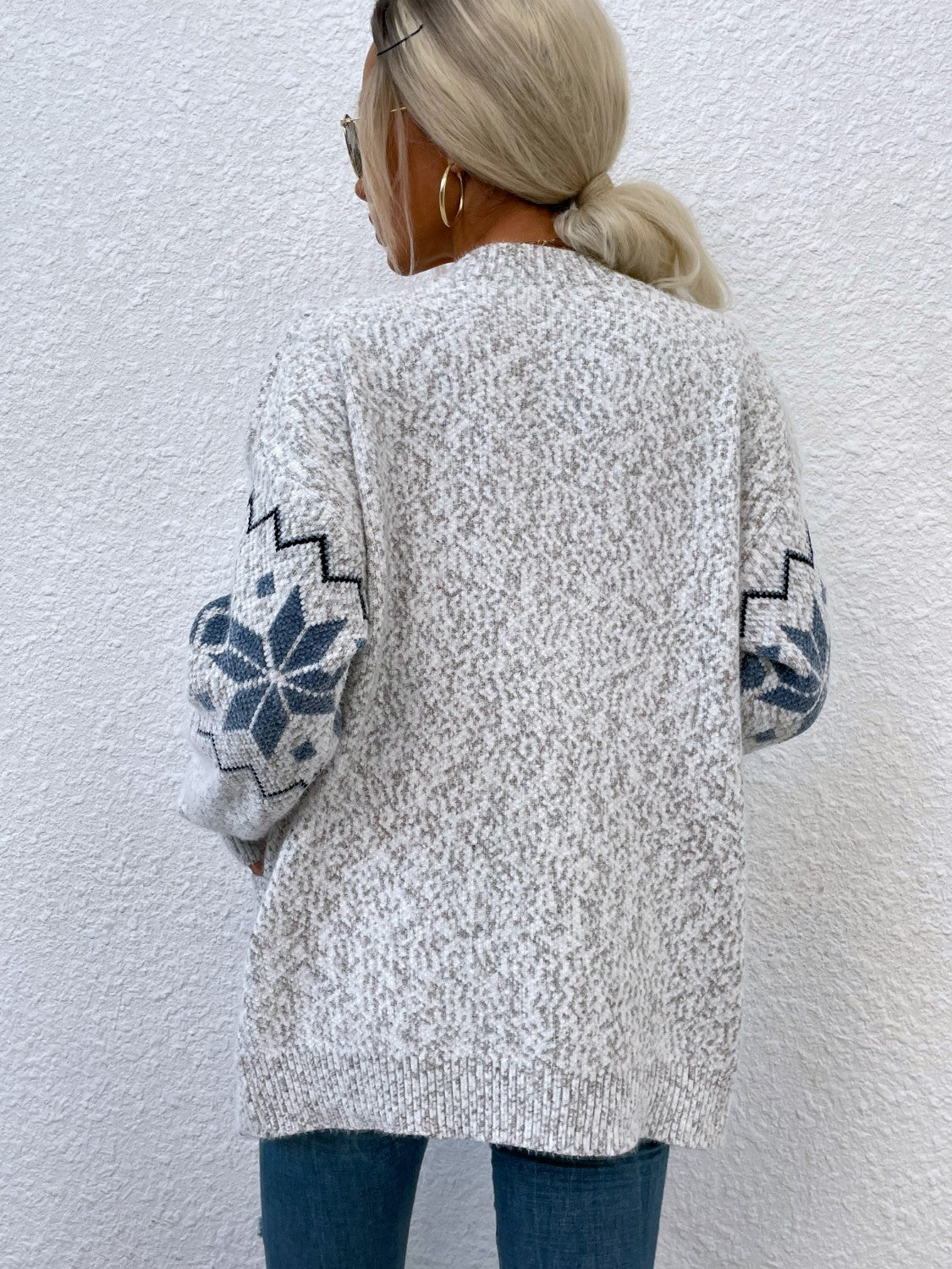 Heathered Pocketed Button Up Cardigan-Angel Casuals