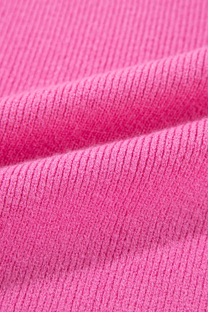 Contrast Half Sleeve Knit Top-Angel Casuals