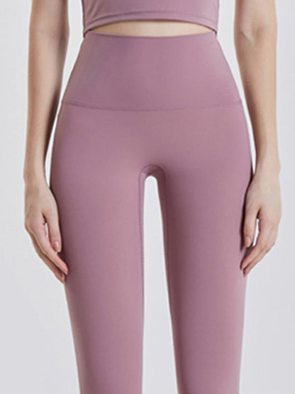 Wide Waistband Sports Leggings-Angel Casuals