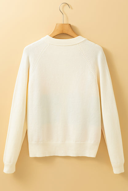 Contrast Button Down Long Sleeve Cardigan-Angel Casuals