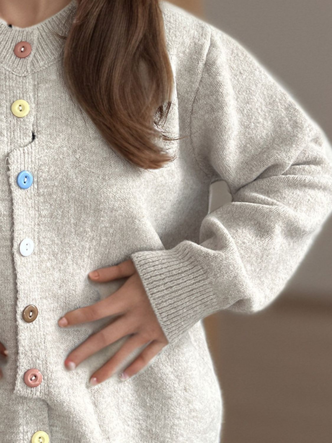 Button Down Long Sleeve Cardigan-Angel Casuals