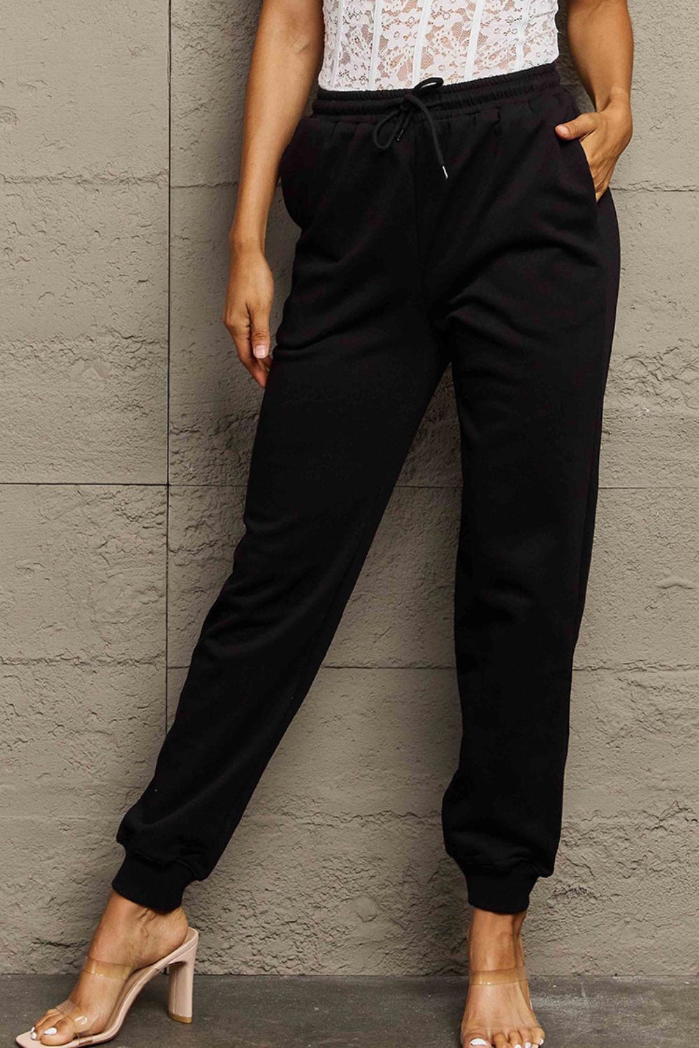 Simply Love Full Size Drawstring Sweatpants-Angel Casuals