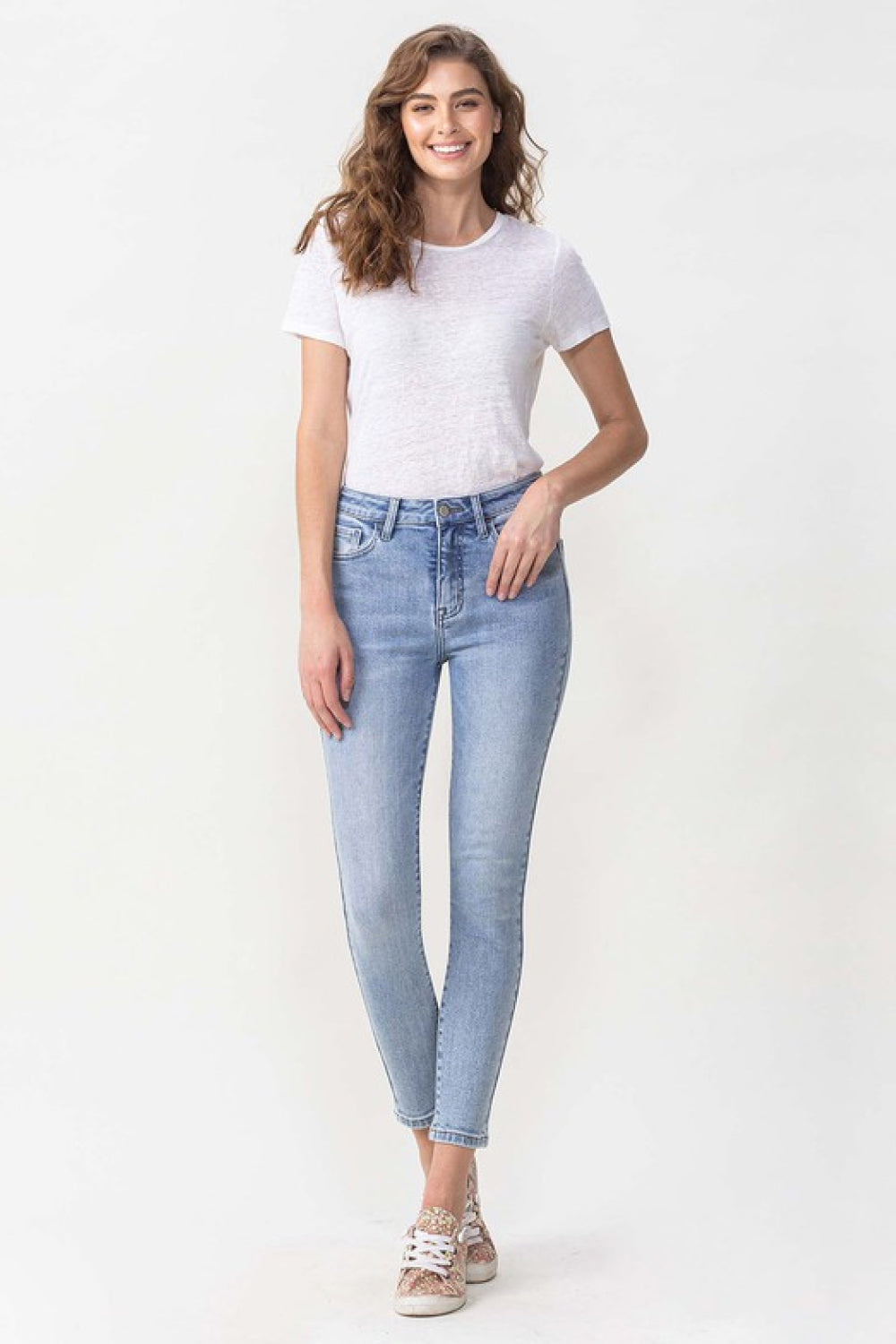 Lovervet Full Size Talia High Rise Crop Skinny Jeans-Angel Casuals