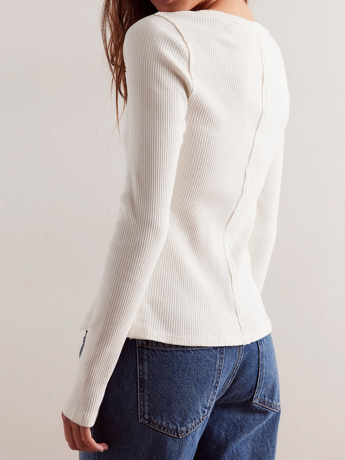 Button Up Round Neck Long Sleeve Cardigan-Angel Casuals