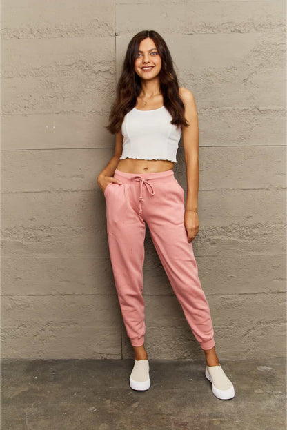 Ninexis Full Size Tie Waist Long Sweatpants-Angel Casuals