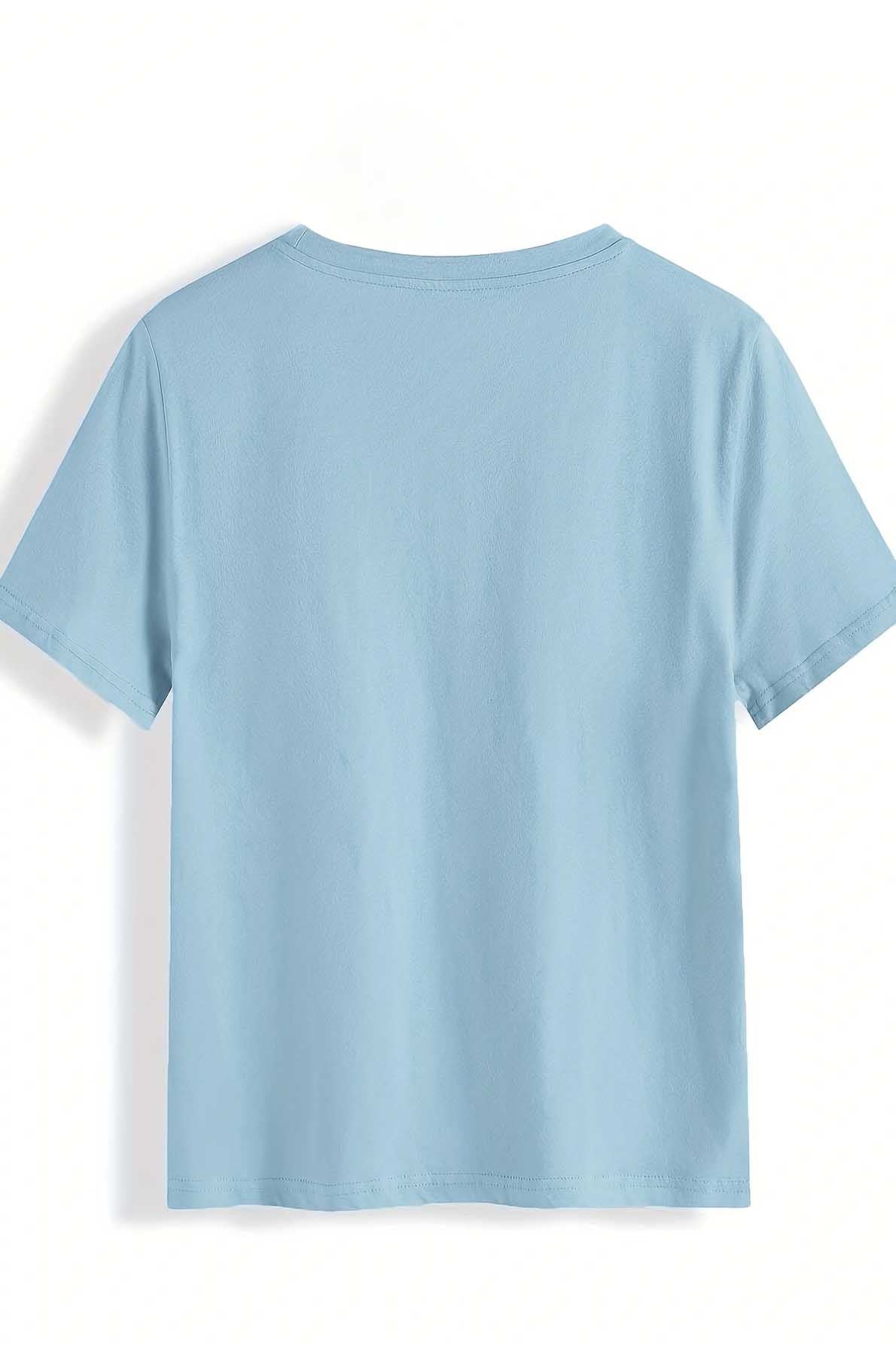MARDI GRAS Round Neck Short Sleeve T-Shirt-Angel Casuals