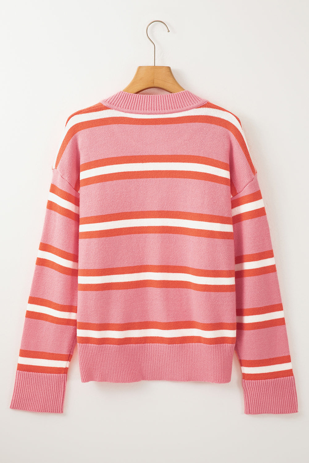 Striped Button Down Long Sleeve Cardigan-Angel Casuals