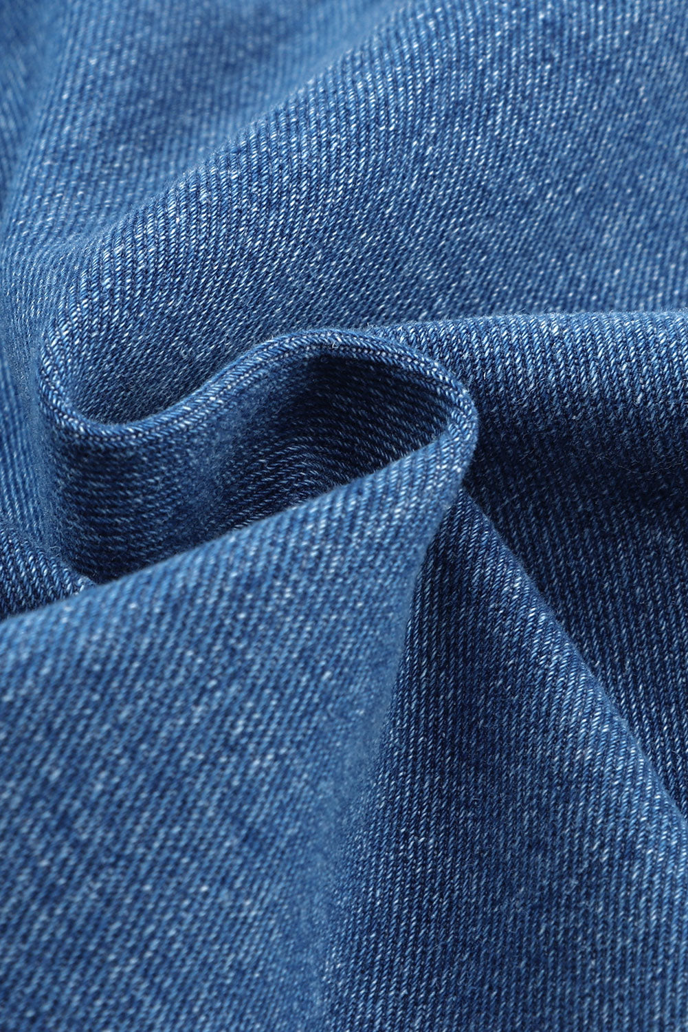 Collared Neck Button Up Denim Jacket-Angel Casuals