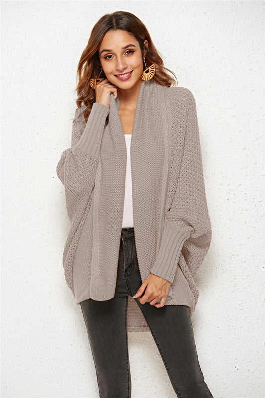 Angel Wings Open Front Batwing Sleeve Cardigan-Angel Casuals