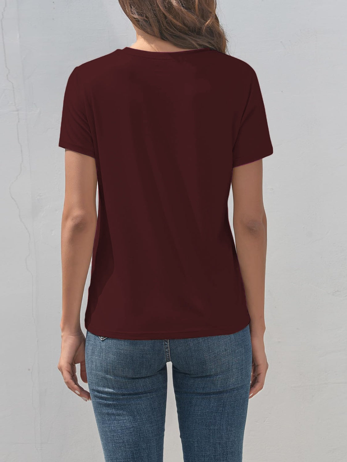 Cross Graphic Round Neck T-Shirt-Angel Casuals
