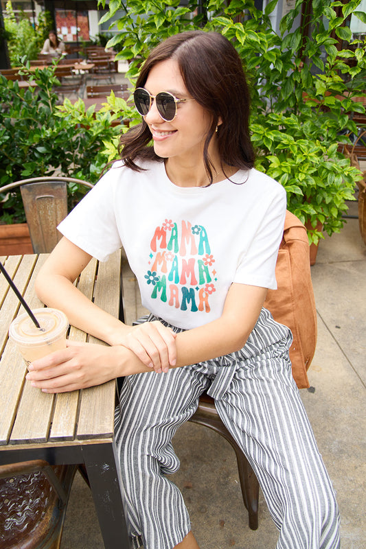 Simply Love Full Size MAMA Round Neck T-Shirt-Angel Casuals