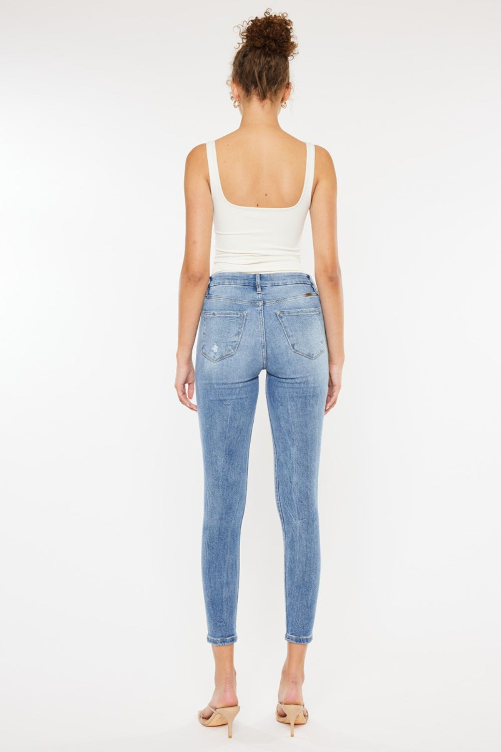 Kancan High Waist Cat's Whiskers Skinny Jeans-Angel Casuals