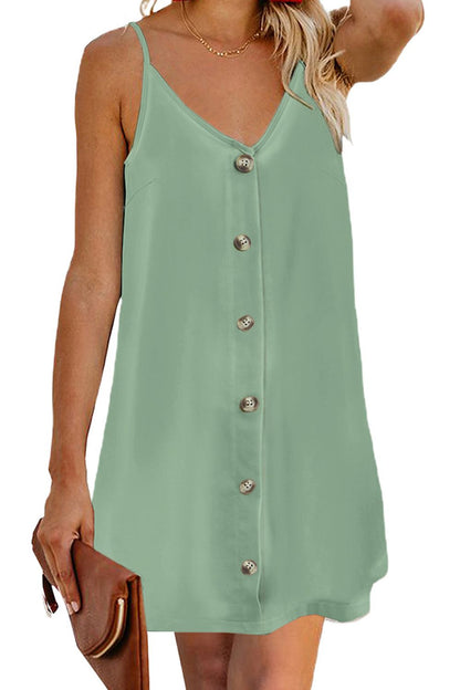 V-Neck Mini Cami Dress-Angel Casuals